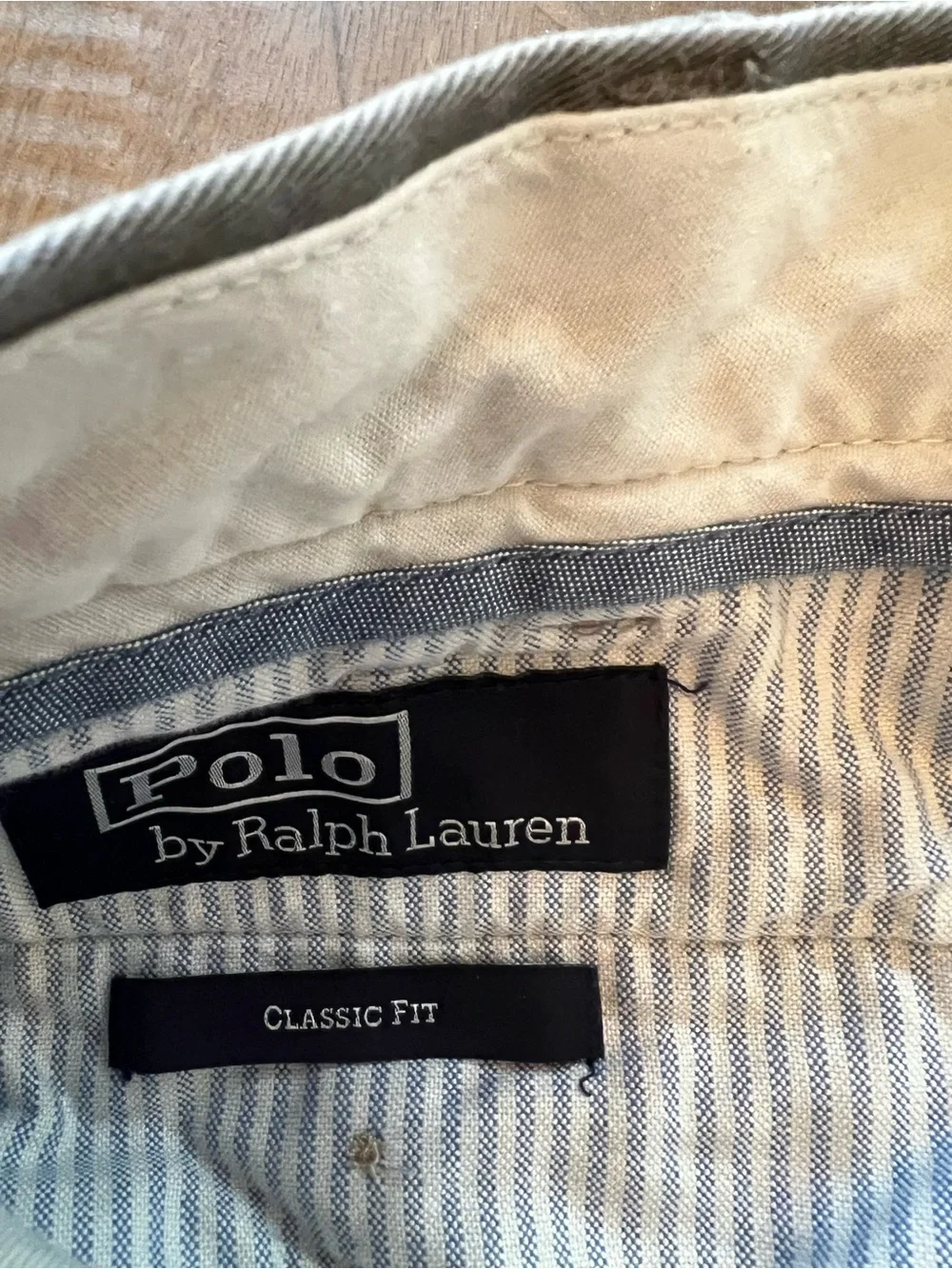 Men's Casual Cotton Ralph Lauren Polo Chinos in Gray